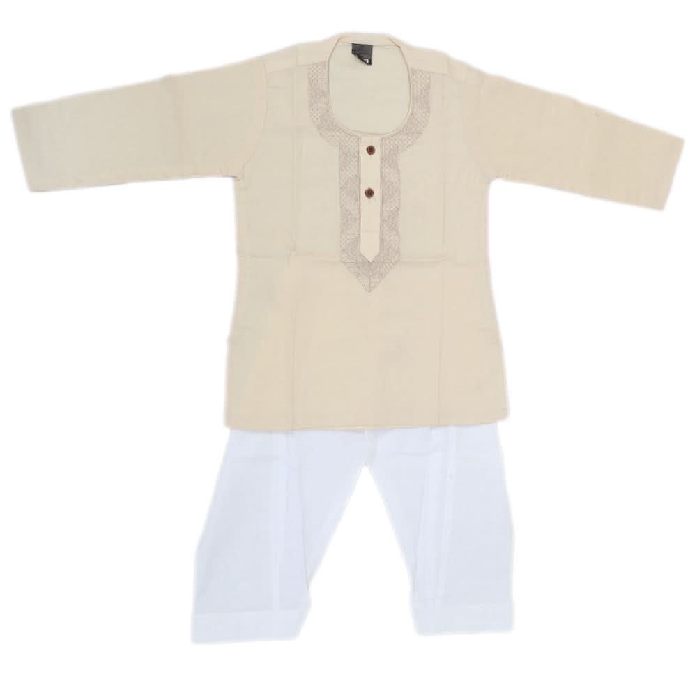 Newborn Boys Shalwar Suit - Fawn, Kids, NB Boys Shalwar Suits, Chase Value, Chase Value
