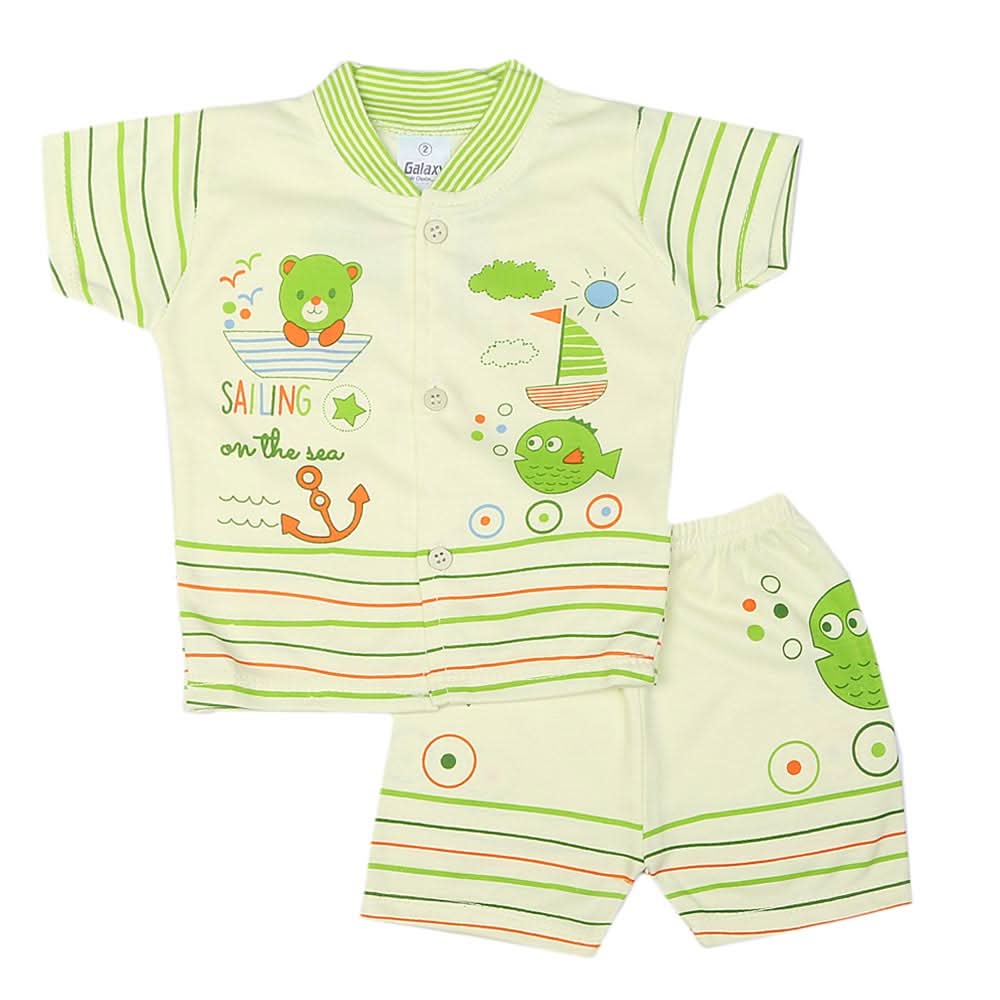 Newborn Boys Suits 2 Pcs - Green, Kids, NB Boys Sets And Suits, Chase Value, Chase Value