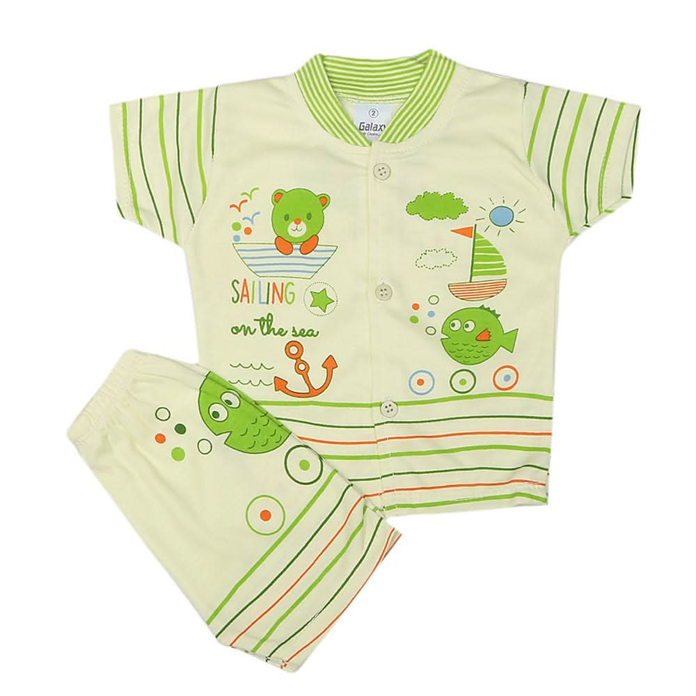 Newborn Boys Suits 2 Pcs - Green, Kids, NB Boys Sets And Suits, Chase Value, Chase Value