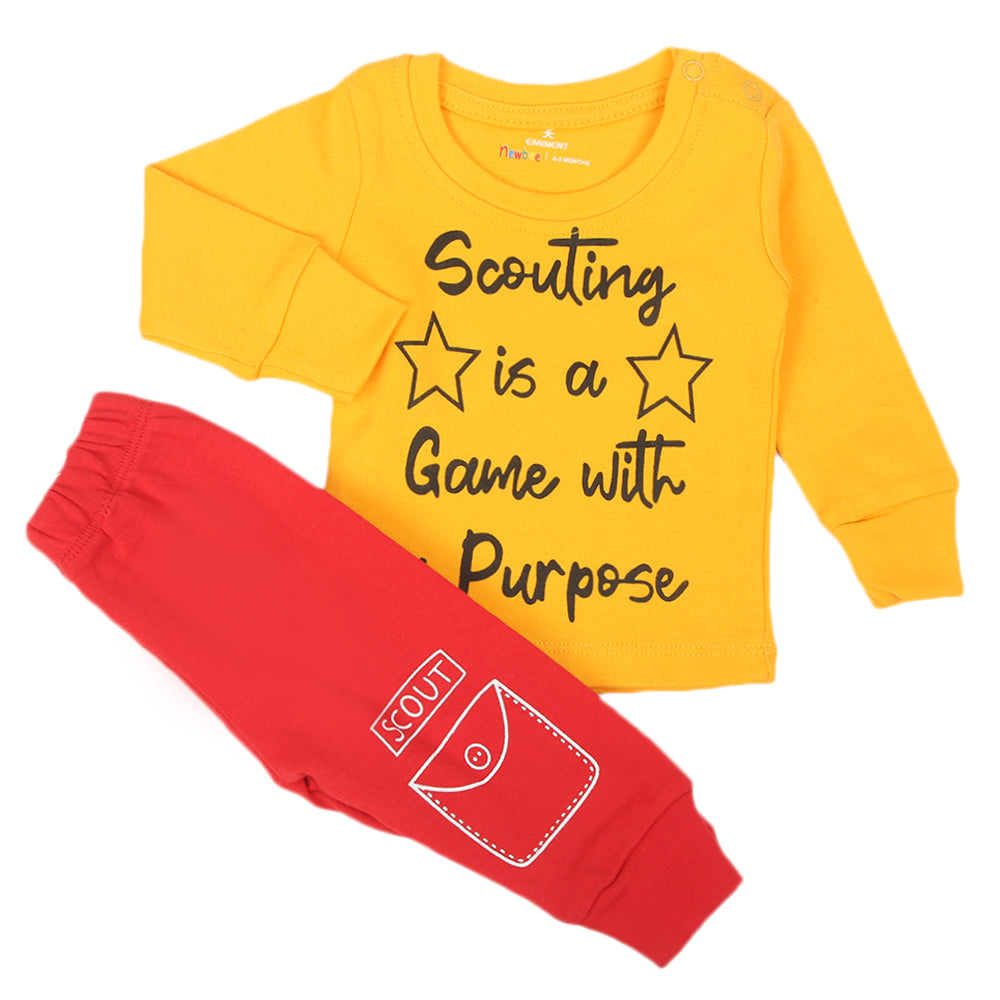 Eminent Newborn Boys 3Pcs Suit - Yellow Red, Newborn Boys Sets & Suits, Eminent, Chase Value