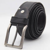 Men's Leather D-Stitch Belt - Black, Men, Belt, Chase Value, Chase Value