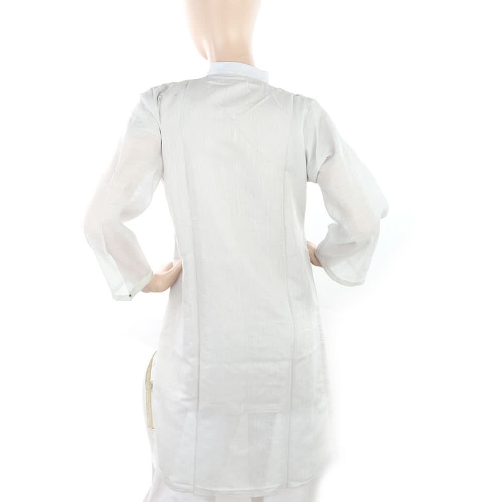 Women's Fancy Embroidered Kurti - Light Grey, Women, Ready Kurtis, Chase Value, Chase Value