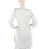 Women's Fancy Embroidered Kurti - Light Grey, Women, Ready Kurtis, Chase Value, Chase Value