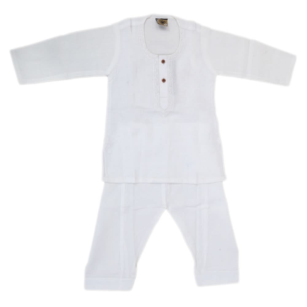Newborn Boys Shalwar Suit - white, Kids, NB Boys Shalwar Suits, Chase Value, Chase Value