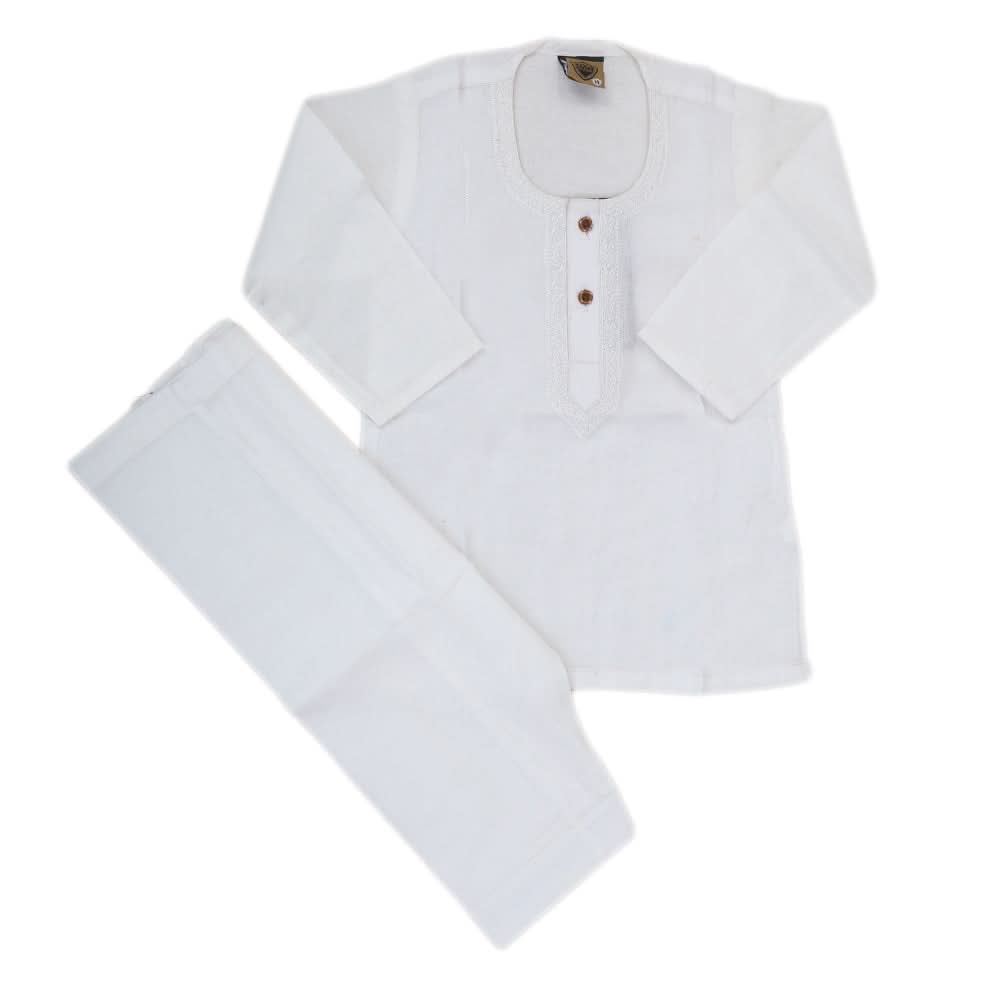 Newborn Boys Shalwar Suit - white, Kids, NB Boys Shalwar Suits, Chase Value, Chase Value