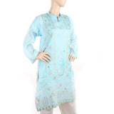 Women's Fancy Embroidered Kurti - Blue, Women, Ready Kurtis, Chase Value, Chase Value