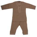 Newborn Boys Shalwar Suit - Brown, Kids, NB Boys Shalwar Suits, Chase Value, Chase Value