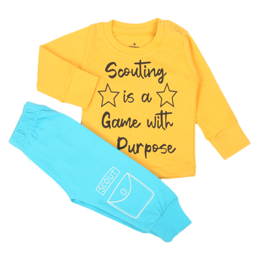 Eminent Newborn Boys 3Pcs Suit - Yellow Blue, Newborn Boys Sets & Suits, Eminent, Chase Value