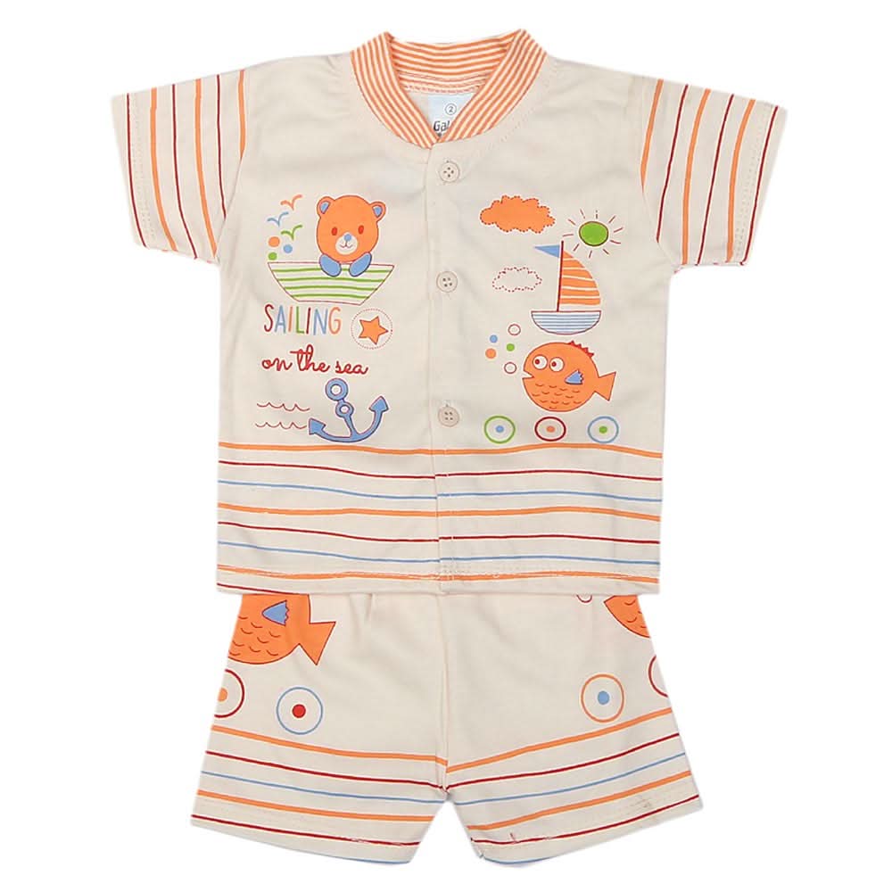 Newborn Boys Suits 2 Pcs - Peach, Kids, NB Boys Sets And Suits, Chase Value, Chase Value