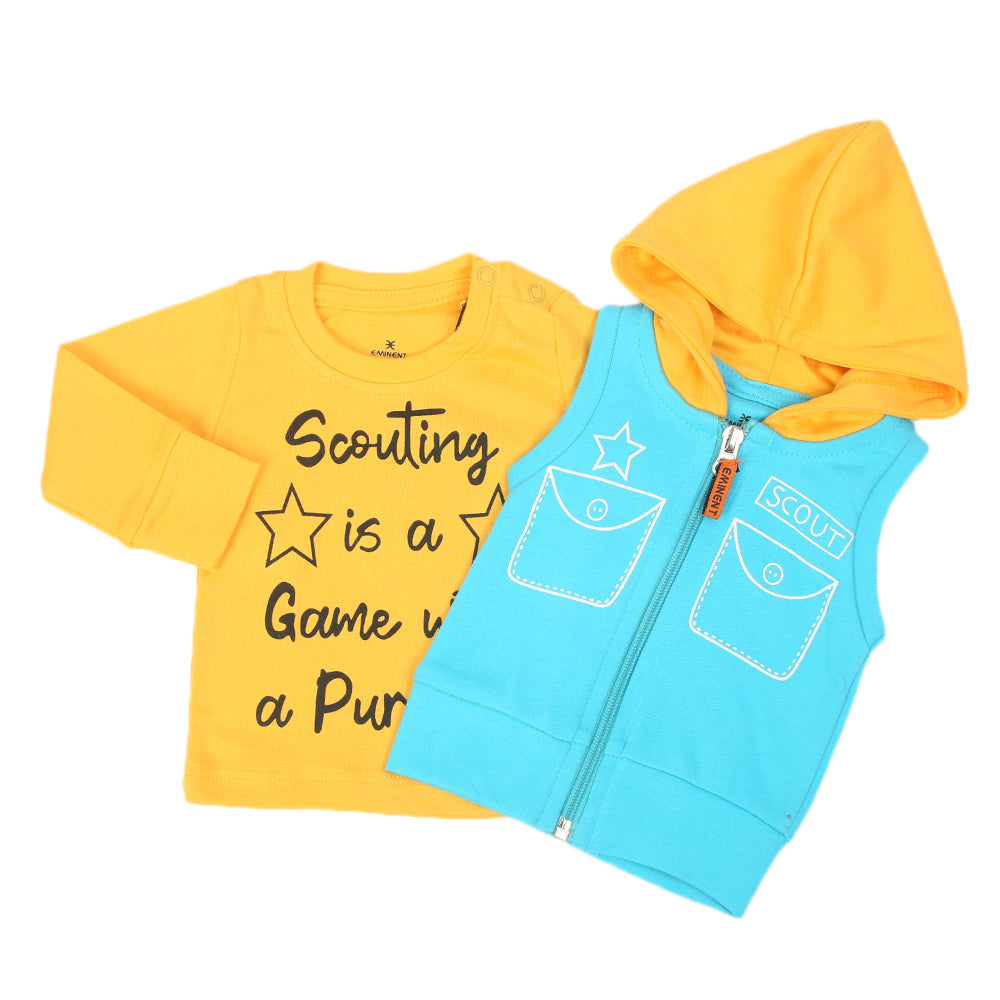 Eminent Newborn Boys 3Pcs Suit - Yellow Blue, Newborn Boys Sets & Suits, Eminent, Chase Value