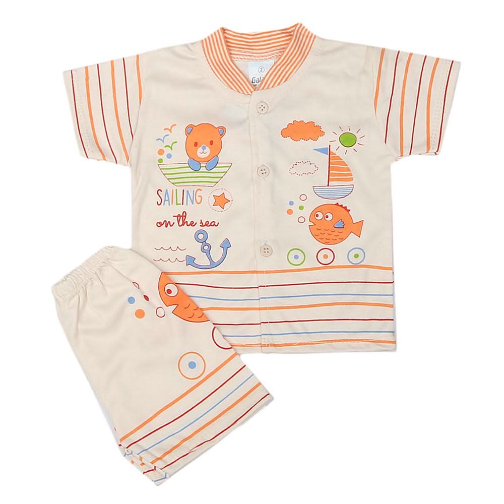 Newborn Boys Suits 2 Pcs - Peach, Kids, NB Boys Sets And Suits, Chase Value, Chase Value