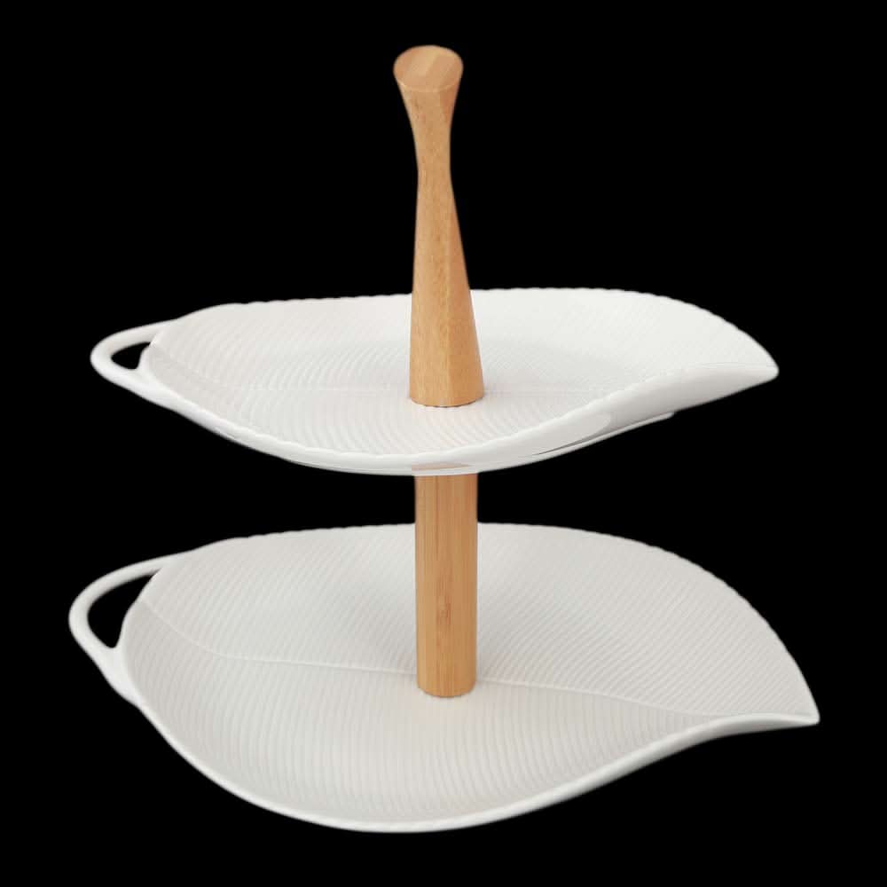 Two Tier Cake Plate - White, Home & Lifestyle, Serving And Dining, Chase Value, Chase Value