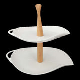 Two Tier Cake Plate - White, Home & Lifestyle, Serving And Dining, Chase Value, Chase Value