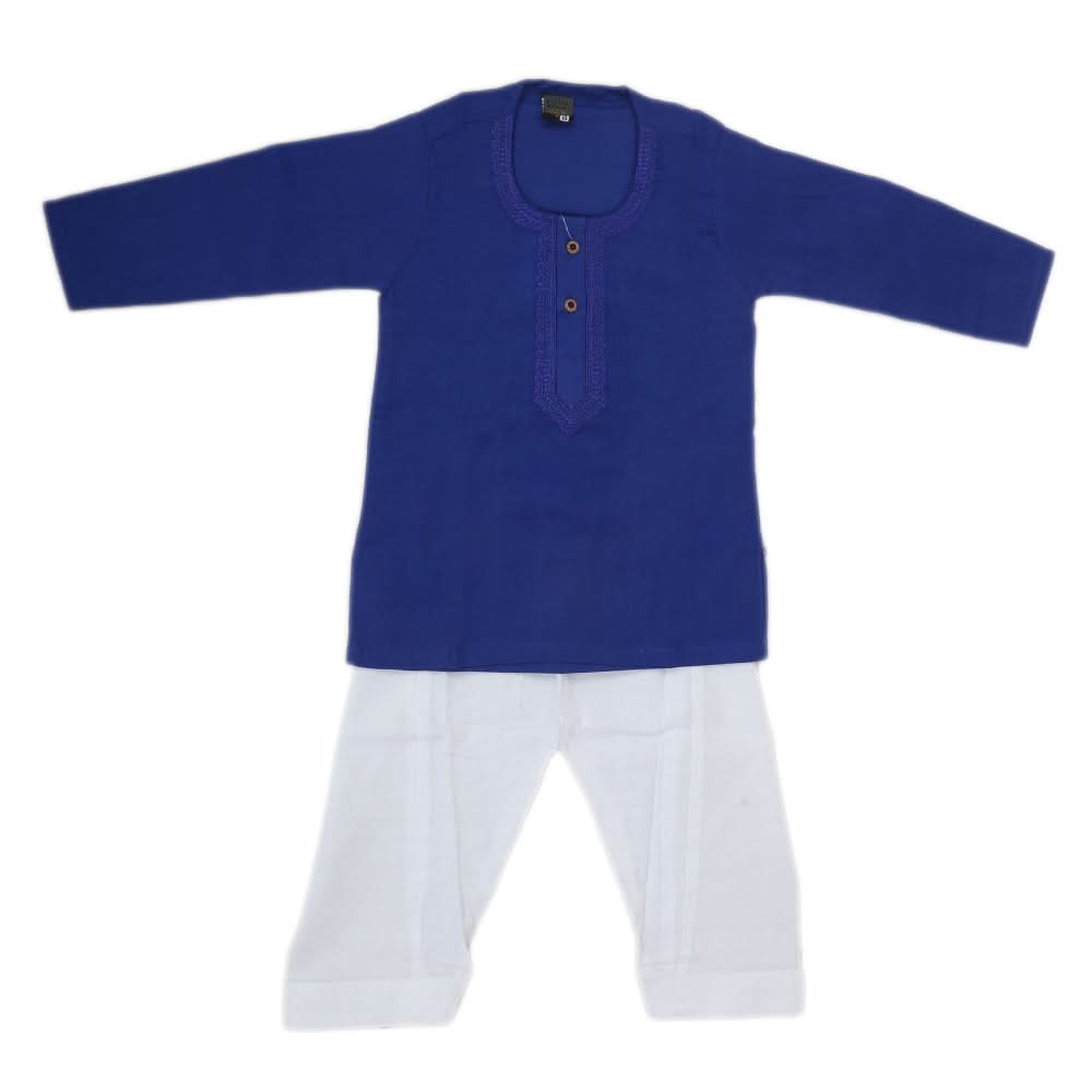 Newborn Boys Shalwar Suit - Royal Blue, Kids, NB Boys Shalwar Suits, Chase Value, Chase Value