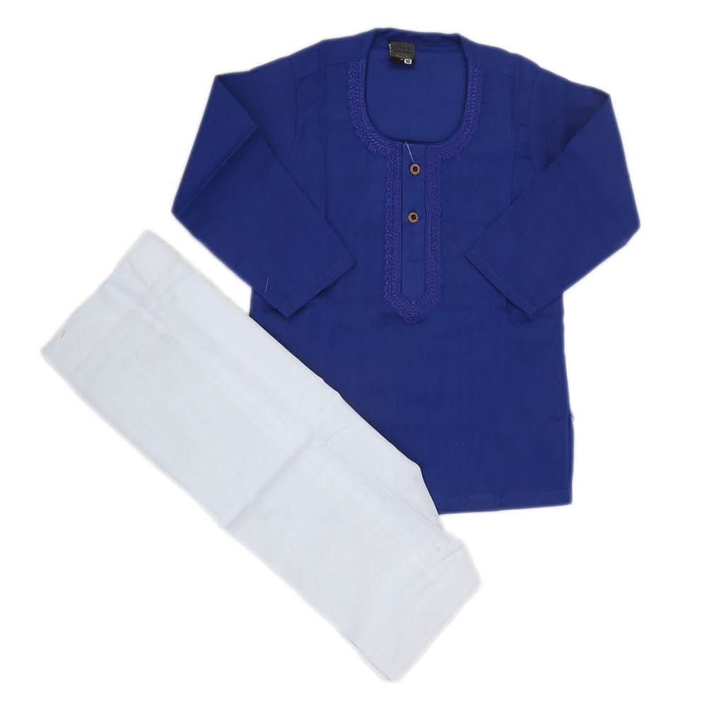 Newborn Boys Shalwar Suit - Royal Blue, Kids, NB Boys Shalwar Suits, Chase Value, Chase Value