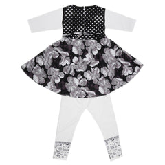 Girls Full Sleeves 2 Piece Suit - Black, Kids, Girls Sets And Suits, Chase Value, Chase Value
