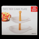 Two Tier Cake Plate - White, Home & Lifestyle, Serving And Dining, Chase Value, Chase Value