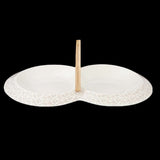 Partition Dish 2 Pcs - White, Home & Lifestyle, Serving And Dining, Chase Value, Chase Value