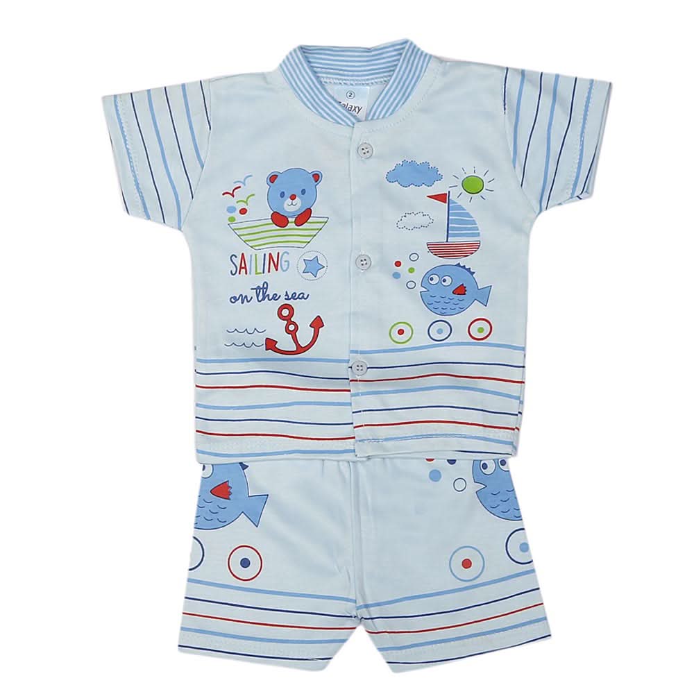 Newborn Boys Suits 2 Pcs - Blue, Kids, NB Boys Sets And Suits, Chase Value, Chase Value