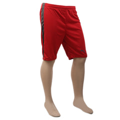Men's Fancy Polyester Short - Red, Men, Shorts, Chase Value, Chase Value