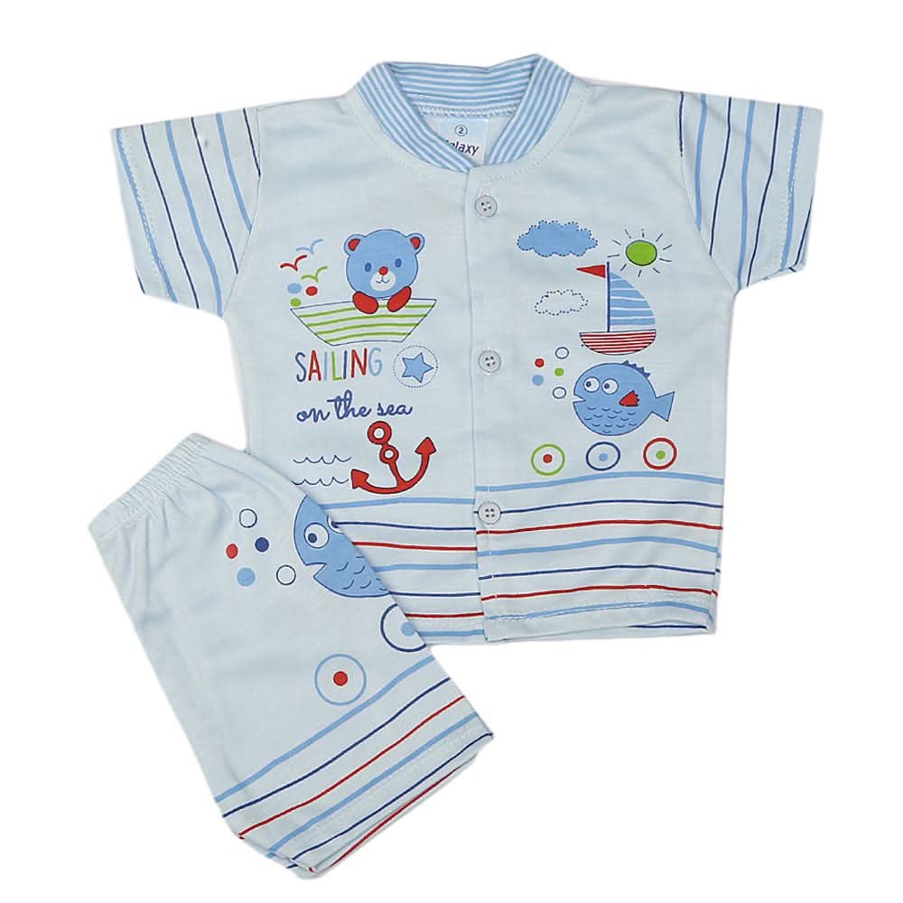 Newborn Boys Suits 2 Pcs - Blue, Kids, NB Boys Sets And Suits, Chase Value, Chase Value
