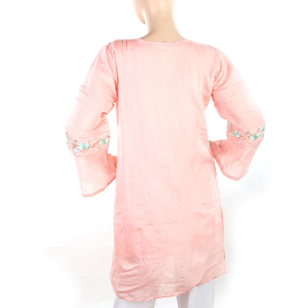 Women's Fancy Embroidered Kurti - Pink, Women, Ready Kurtis, Chase Value, Chase Value