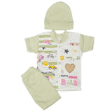 Newborn Boys Suits 3 Pcs - Green, Kids, NB Boys Sets And Suits, Chase Value, Chase Value