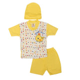 Newborn Boys Suits 3 Pcs - Yellow, Kids, NB Boys Sets And Suits, Chase Value, Chase Value
