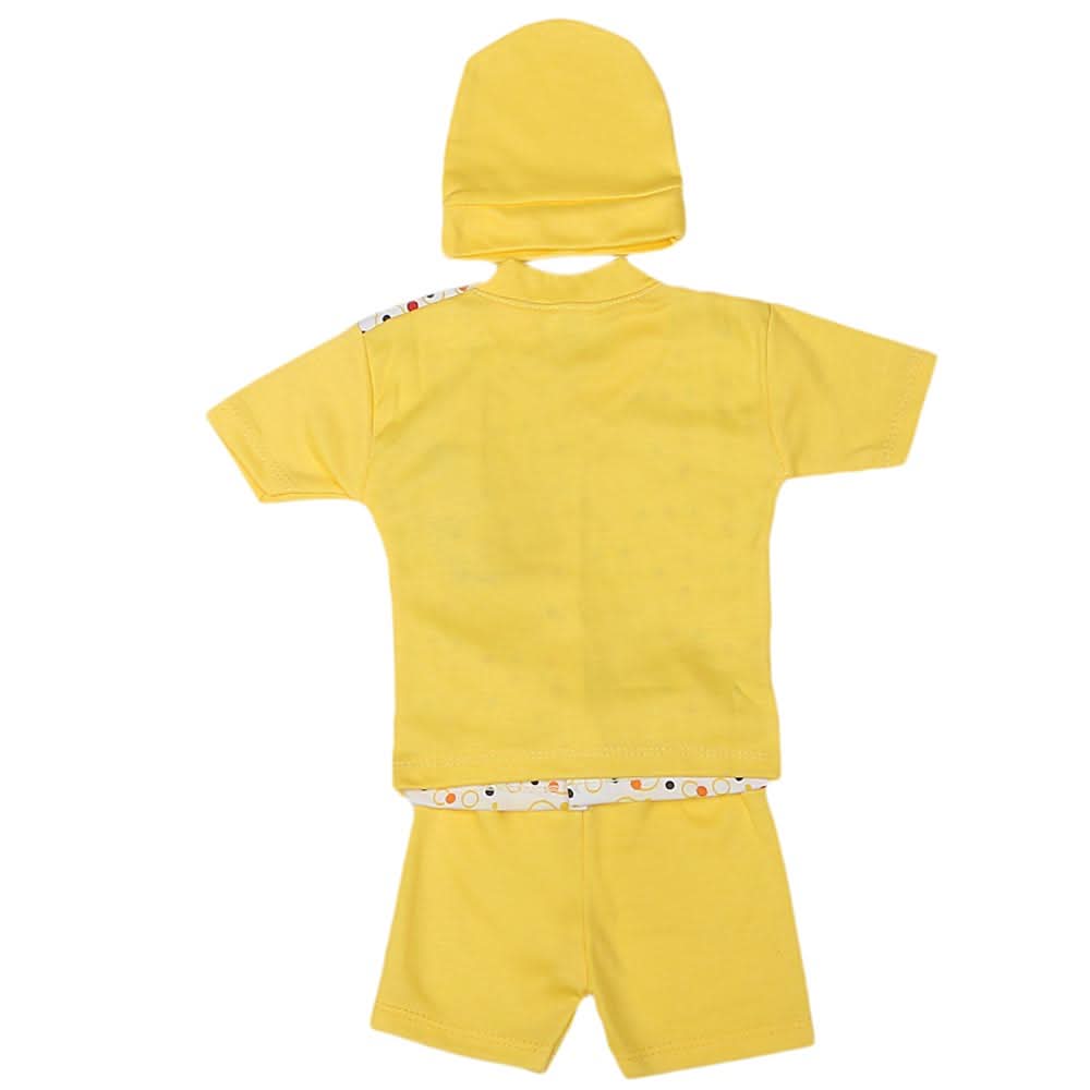 Newborn Boys Suits 3 Pcs - Yellow, Kids, NB Boys Sets And Suits, Chase Value, Chase Value