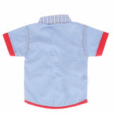 Newborn Half Sleeves Printed Shirt - Blue, Kids, NB Boys Shirts And T-Shirts, Chase Value, Chase Value