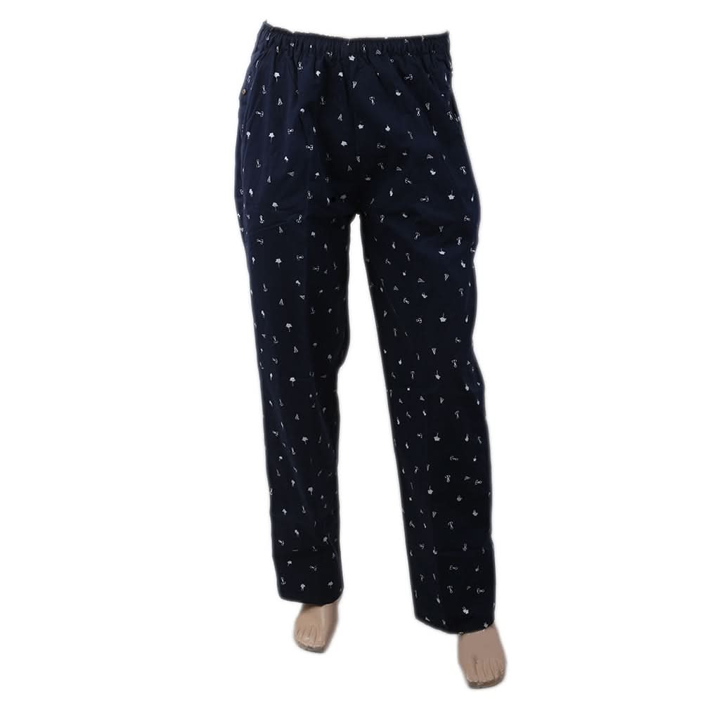 Men's Printed Trouser - N-Blue, Men, Lowers And Sweatpants, Chase Value, Chase Value