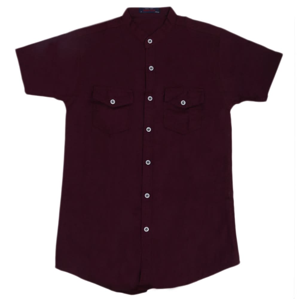 Boys Casual Half Sleeves Shirt  - Purple, Kids, Boys Shirts, Chase Value, Chase Value