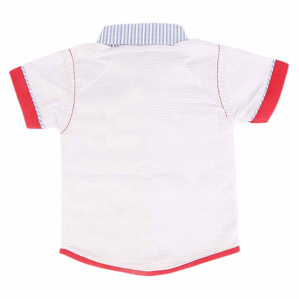 Newborn Half Sleeves Printed Shirt - Light Blue, Kids, NB Boys Shirts And T-Shirts, Chase Value, Chase Value