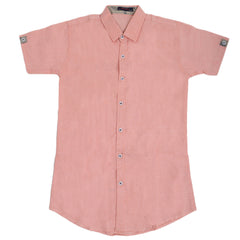 Boys Casual Half Sleeves Shirt - Peach, Kids, Boys Shirts, Chase Value, Chase Value