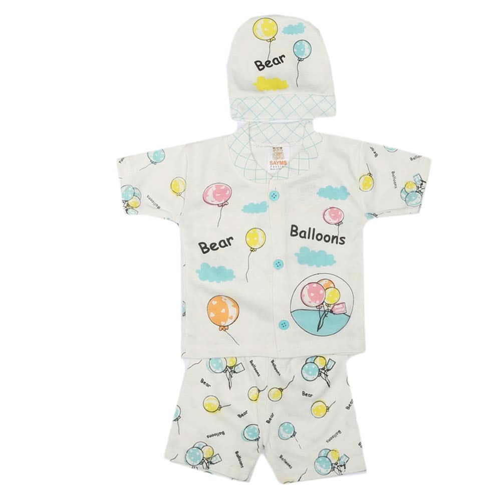 Newborn Boys Suits 3 Pcs - Sea Green, Kids, NB Boys Sets And Suits, Chase Value, Chase Value