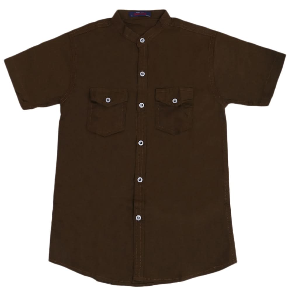 Boys Casual Half Sleeves Shirt  - Green, Kids, Boys Shirts, Chase Value, Chase Value