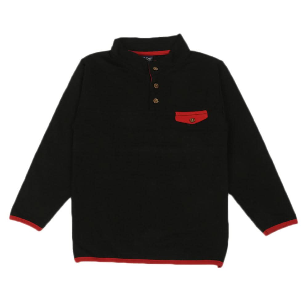 Boys Fleece T-Shirt - Black, Boys T-Shirts, Chase Value, Chase Value
