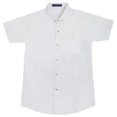 Boys Casual Half Sleeves Shirt SC 2553-A - White, Kids, Boys Shirts, Chase Value, Chase Value