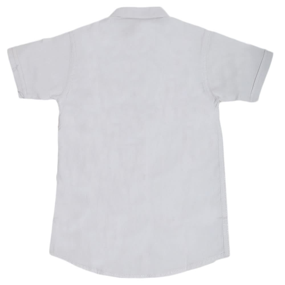 Boys Casual Half Sleeves Shirt SC 2553-A - White, Kids, Boys Shirts, Chase Value, Chase Value