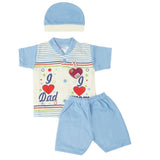 Newborn Boys Half Sleeves Suit - Blue, Kids, New Born Boys Sets And Suits, Chase Value, Chase Value