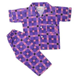 Boys Half Sleeves Sleeping Suit - Purple, Kids, Boys Sets And Suits, Chase Value, Chase Value