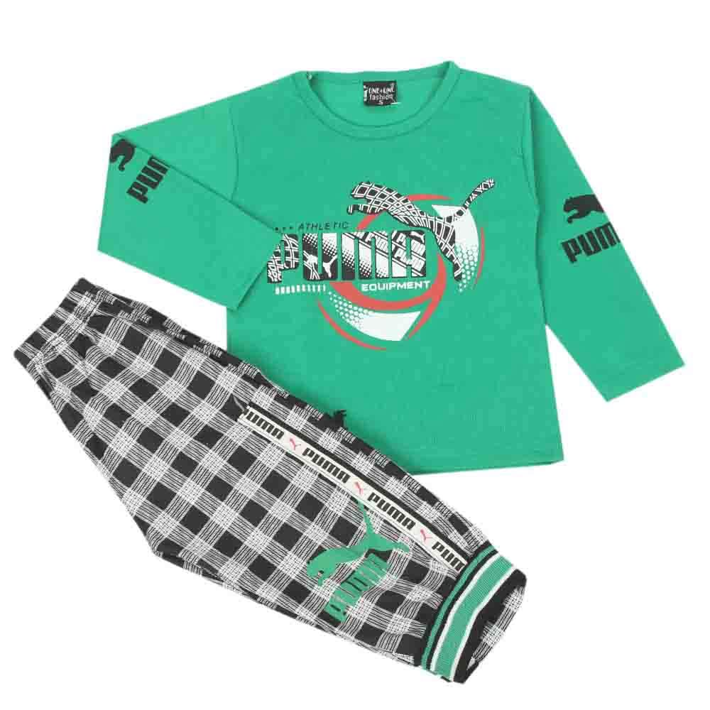Boys Full Sleeves Suit - Green, Boys Sets & Suits, Chase Value, Chase Value