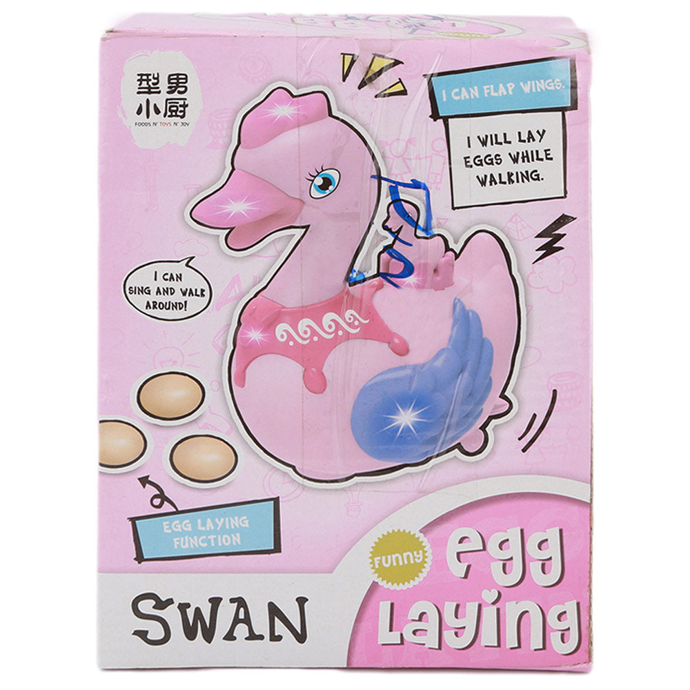 Eggs Laying Swan With Lights And Music - Pink, Kids, Musical Toys, Chase Value, Chase Value