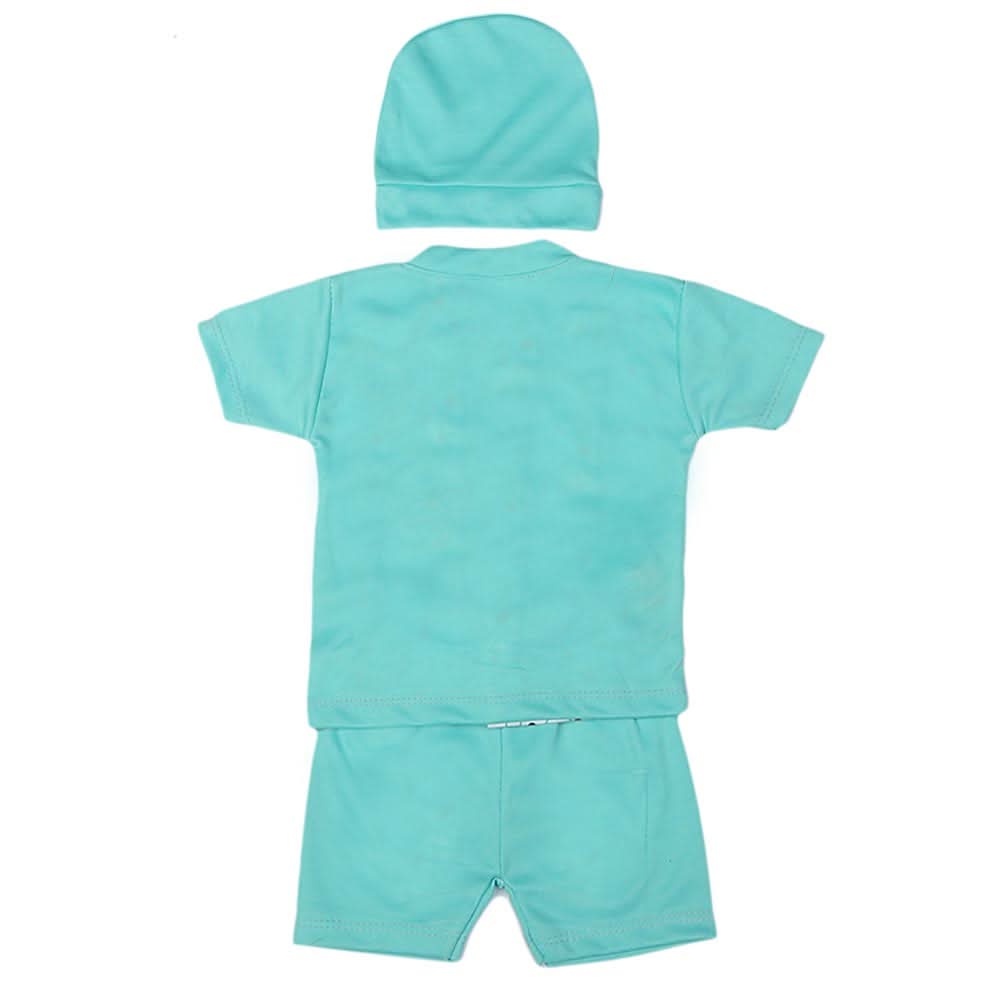 Newborn Boys Suits 3 Pcs - Sky Blue, Kids, NB Boys Sets And Suits, Chase Value, Chase Value