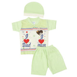Newborn Boys Half Sleeves Suit - Green, Kids, New Born Boys Sets And Suits, Chase Value, Chase Value