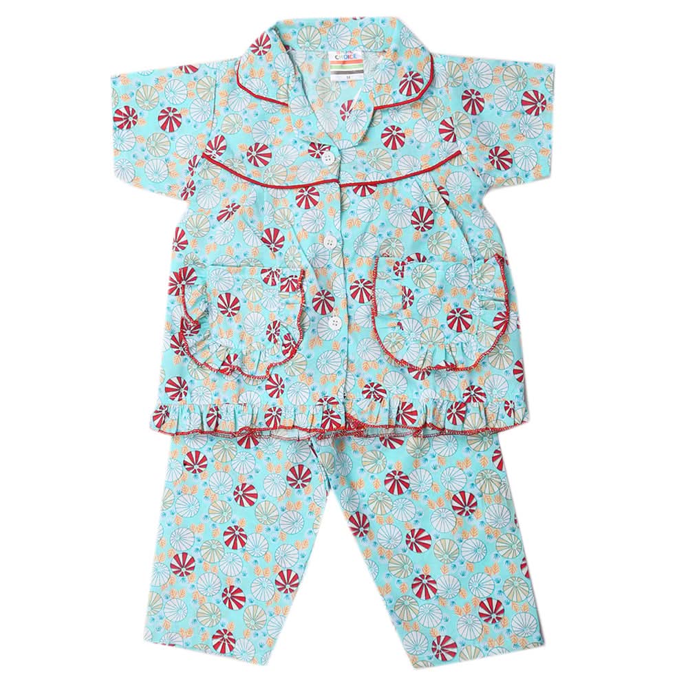 Girls Half Sleeping Suits - Cyen, Kids, Girls Sets And Suits, Chase Value, Chase Value