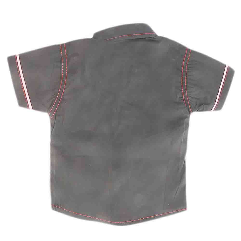 Newborn Half Sleeves Printed Shirt - Black, Kids, NB Boys Shirts And T-Shirts, Chase Value, Chase Value