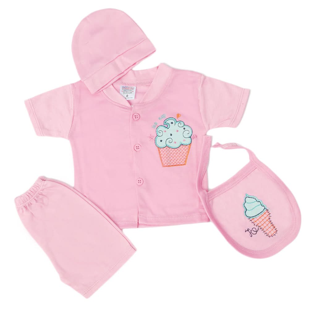 Newborn Boys Half Sleeves Suit - Pink, Kids, Newborn Boys Sets And Suits, Chase Value, Chase Value