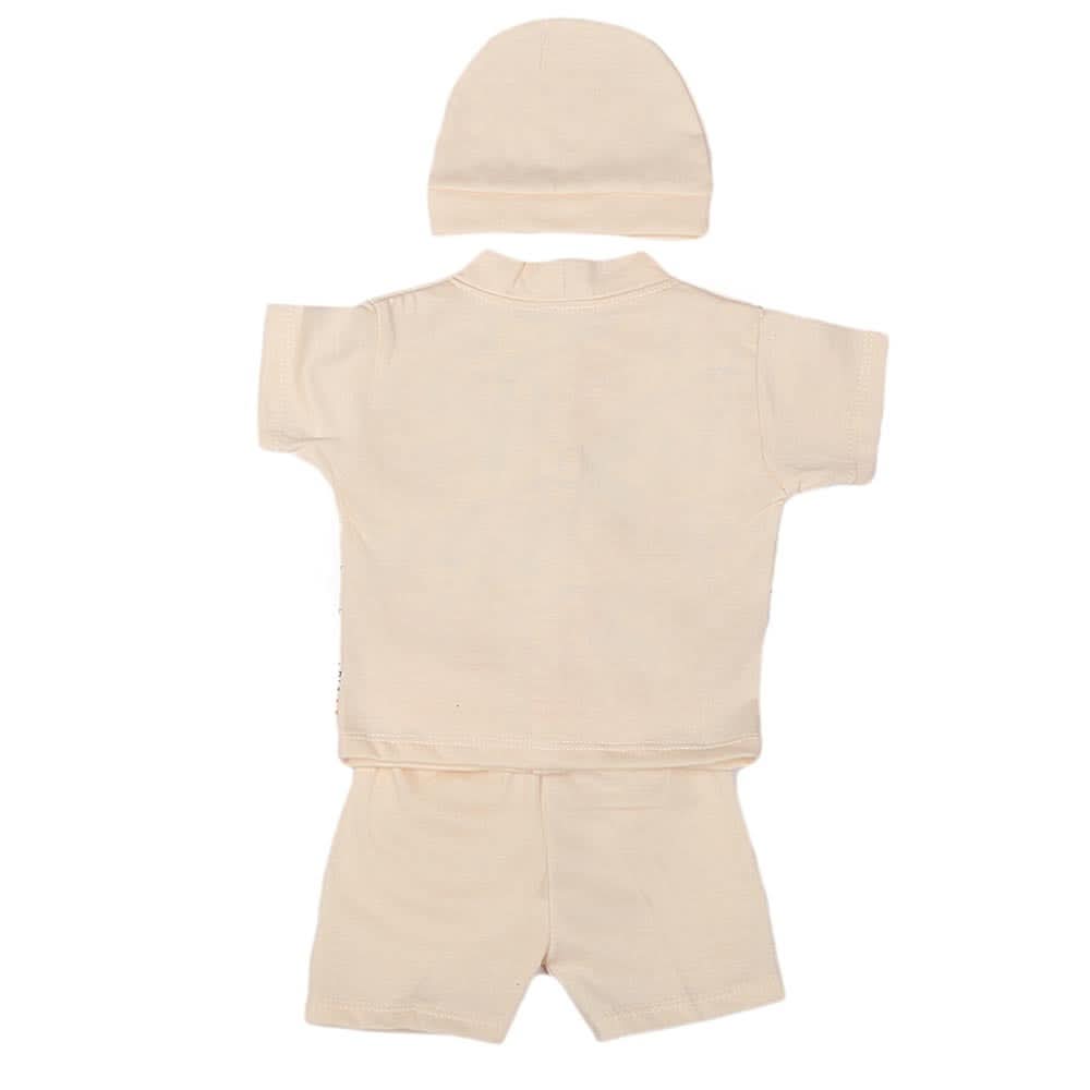 Newborn Boys Suits 3 Pcs - Peach, Kids, NB Boys Sets And Suits, Chase Value, Chase Value
