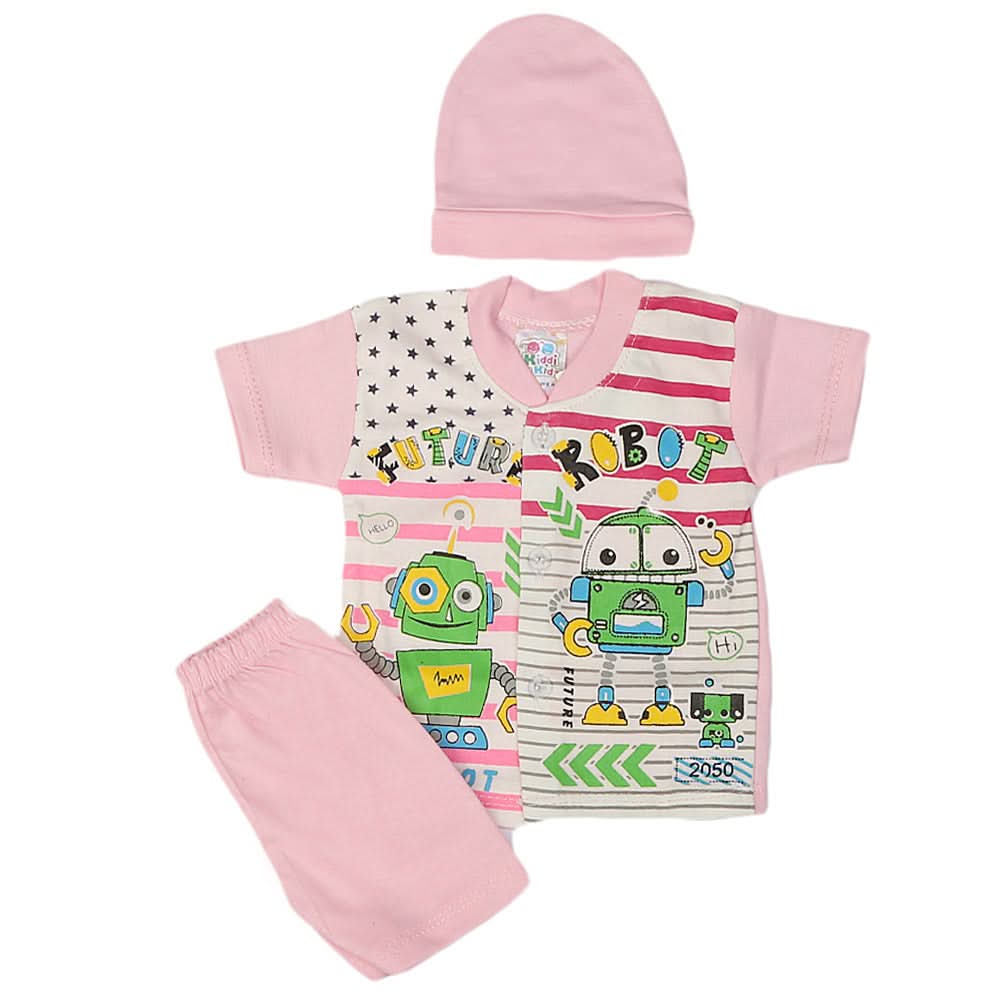 Newborn Boys Suits 3 Pcs - Pink, Kids, NB Boys Sets And Suits, Chase Value, Chase Value
